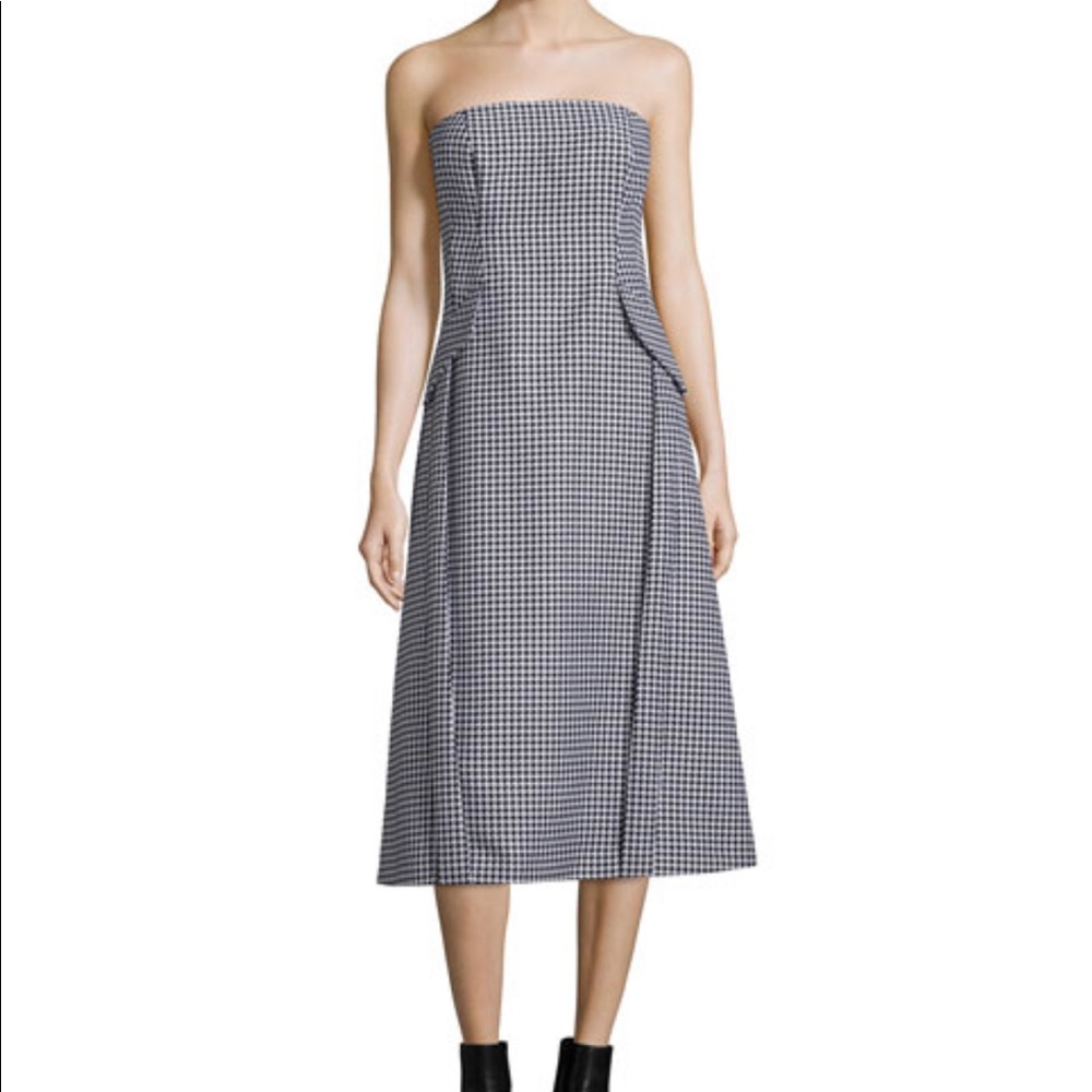Michael Kors wool dress in houndstooth print.